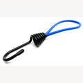 Spanngummi 5mm blau mit 1 großen Metallhaken