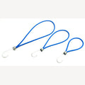 Spanngummi 5mm blau mit 1 Edelstahlhaken