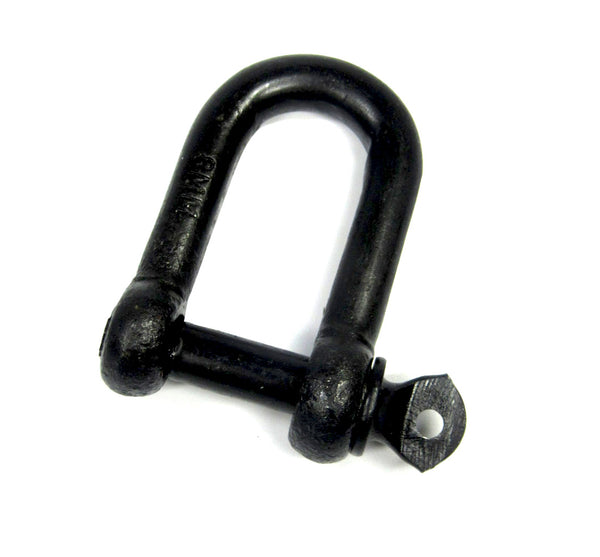 D-Schäkel gerade Form schwarz