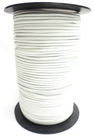 Elastische Kordel auf Rolle 2 mm weiß