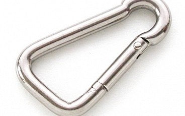 Birnenförmige Karabiner aus Edelstahl