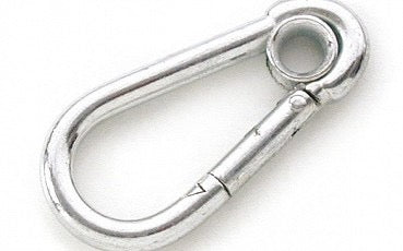 Verzinkte Karabiner mit Ring