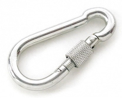 Verzinkte Karabiner mit Schraubverschluss