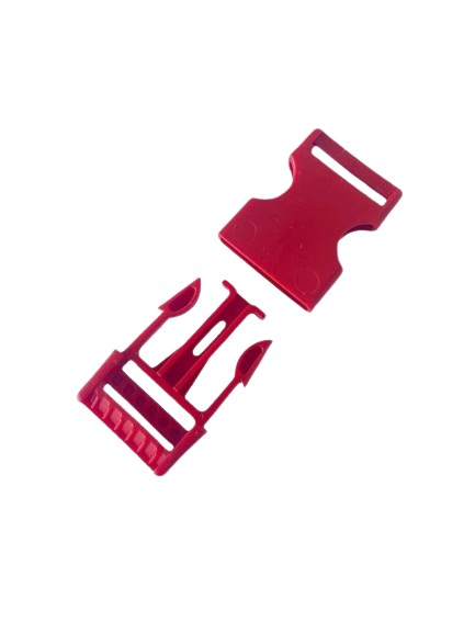 Kunststoffschnallenverschluss rot