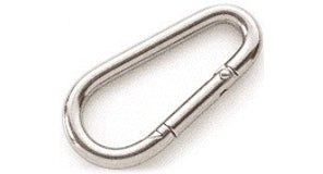 Eiförmige Karabiner aus Edelstahl