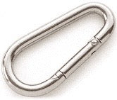 Eiförmige Karabiner aus Edelstahl