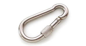Karabiner aus Edelstahl mit Schraubverschluss