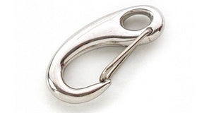 Ovale Karabiner aus Edelstahl mit Feder