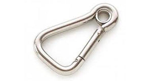 Birnenförmige Karabiner aus Edelstahl mit Ring
