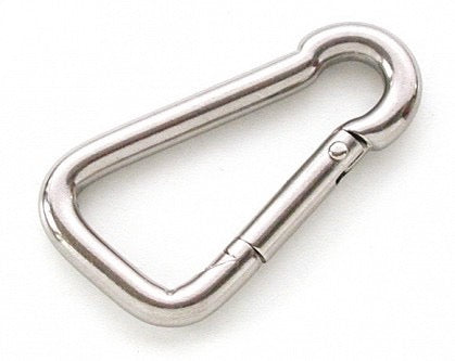 Karabiner aus Edelstahl in Birnenform