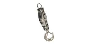 Edelstahlrollen mit drehbarem Karabiner