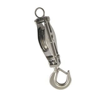 Edelstahlrollen mit drehbarem Karabiner