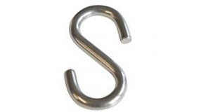 S-Haken aus Edelstahl
