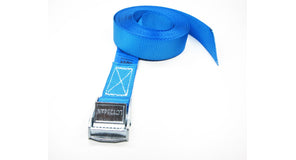 Zurrgurte 25 mm blau mit Klemmverschluss