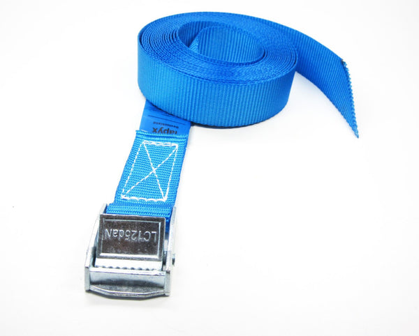 Zurrgurte 25 mm blau mit Klemmverschluss