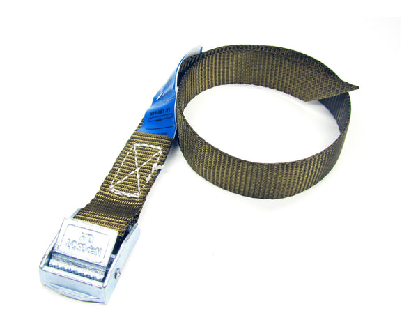 Zurrgurte braun 20 mm mit Klemmverschluss