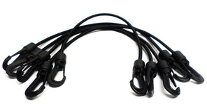 Spanngummis schwarz 900-1700mm mit 2 Haken