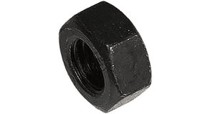 Schwarze Sechskantmutter