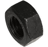 Schwarze Sechskantmutter