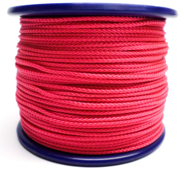 Gevlochten koord roze