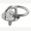 Ösenplatte rund mit Gewinde und Ring, A2 50 mm, M10 x 30 mm, Ring 8 x 45 mm, 10 Stück