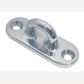 Ovale Abdeckplatte, A4 75 x 22 mm, Halterung 7,0 mm, 5 Stück