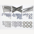Assortimentsdoos metrische verzonken schroeven met sleuf, A4 DIN 963 M4-M6 125 stuks, 1 Stuk