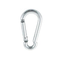 aluminium karabijnhaak,  aluminium 8x80mm zilver, 10 Stuk