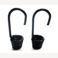 Spanngummis 5mm schwarz und weiß mit 2 großen Metallhaken