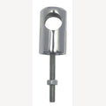 Leuningopening met schroefdraad,  A4 M8x55mm, voor buis 25mm, 1 Stuk