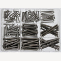 Assortimentsdoos metrische verzonken schroeven met TX,  A4 ISO 14581 M4-M6 150 stuks, 1 Stuk