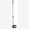 Vlaggenmast met houder voor reling,  A2/kunststof voor buis 22-25mm, 1 Stuk