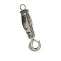 Seilrolle mit drehbarem Karabinerhaken, A2/MS für 16 mm Seil, Rollendurchmesser 100 mm, 1 Stück