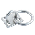 Quadratische Abdeckplatte mit Ring, A4 40x35mm, Ring 6x35mm, 10 Stück
