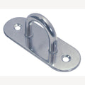 Ovale Mastplatte, A2 45x16mm, Bügel 5x11mm, 10 Stück