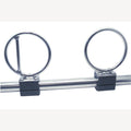Spinnakerboom houder set,  A4/kunststof voor 25mm buis, 1 Stuk