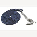 Kettenkralle mit geteiltem Seil, A4/PP für Kette 6mm, Seil 14mm (3m), 1 Stück