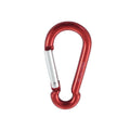 aluminium karabijnhaak,  aluminium 8x80mm rood, 10 Stuk