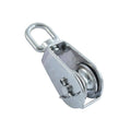 Touwblok met draaibaar oog, afneembare katrol,  A2/MS voor touw 6mm, rol 25mm, 1 Stuk
