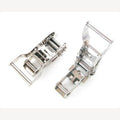 Spannratsche aus Edelstahl mit 25 mm breitem Griff