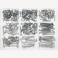 Assortimentsdoos spaanplaatschroeven verzonken kop TX,  A4 Art. 9047 3.0-5.0mm 210 stuks, 1 Stuk