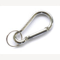 Aluminium-Schlüsselanhänger silber 60 mm mit Ring