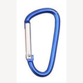 Aluminium-Schlüsselanhänger blau 46 mm oval 10 Stück
