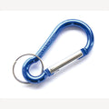 Aluminium-Schlüsselanhänger blau 60 mm mit Ring