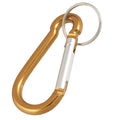 Aluminium Schlüsselanhänger Gold 60 mm mit Ring