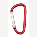 Aluminium-Schlüsselanhänger rot 46 mm oval 10 Stück