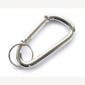 Aluminium-Schlüsselanhänger silber 80 mm mit Ring