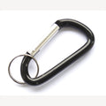 Aluminium-Schlüsselanhänger schwarz 80 mm mit Ring