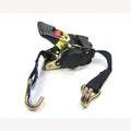 Automatik-Spanngurt klein 250 kg 1,80 Meter 2 Metall-Klemmhaken