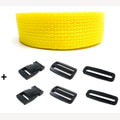 Komplettes Armband gelb 25 mm 5 Meter und Schnallen